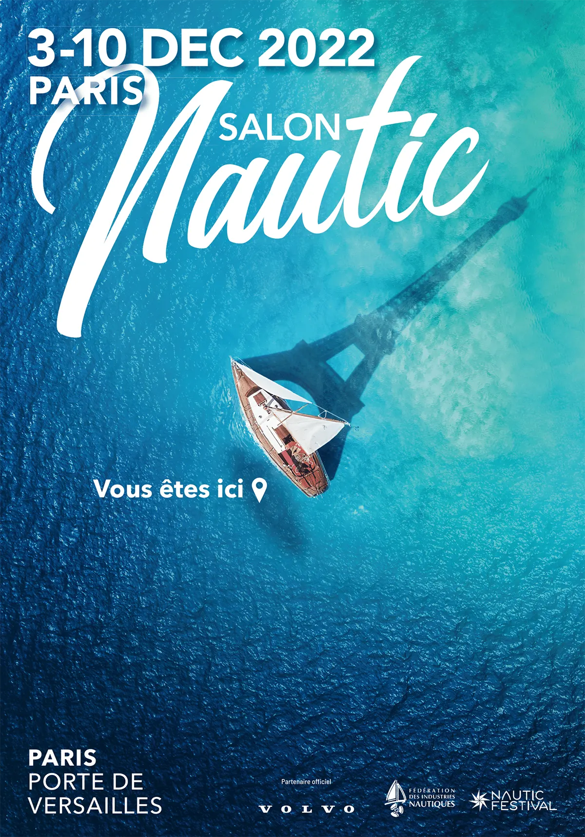 affiche salon nautique de paris 2022